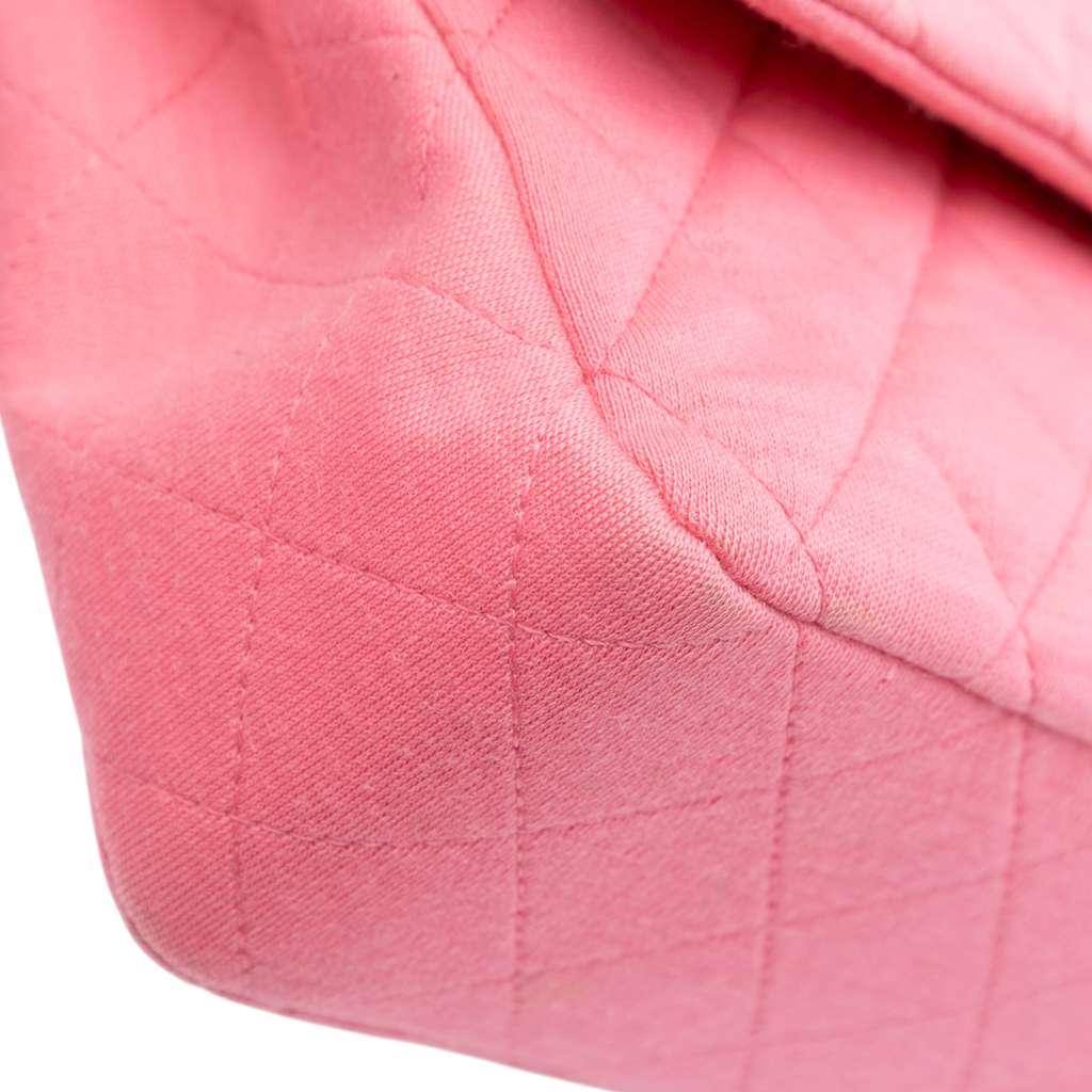 Chanel Medium Classic Jersey Double Flap - Image 10