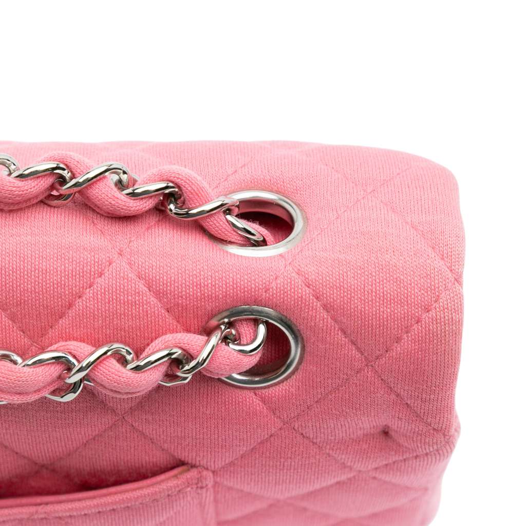Chanel Medium Classic Jersey Double Flap - Image 11