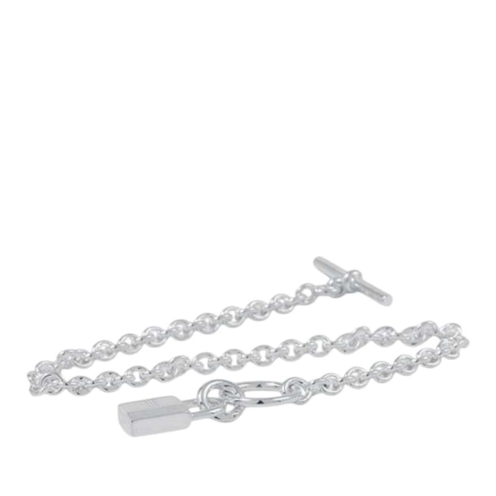 Hermès Sterling Silver Amulettes Cadena Bracelet - Image 6
