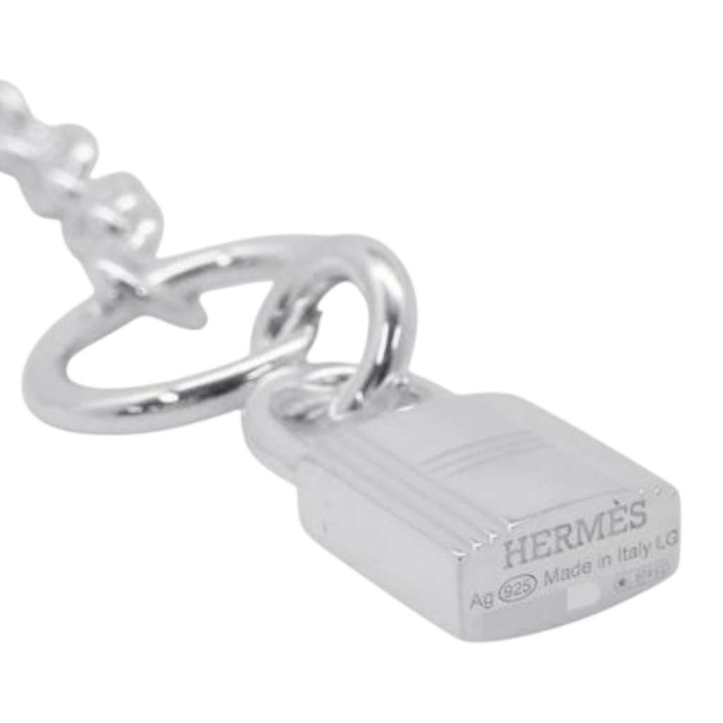 Hermès Sterling Silver Amulettes Cadena Bracelet - 4