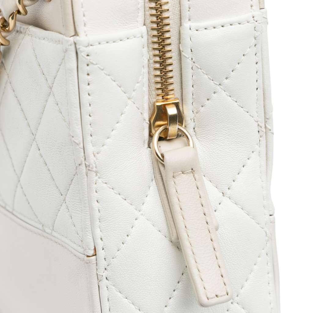Chanel CC Quilted Lambskin Chain Crossbody - Image 11