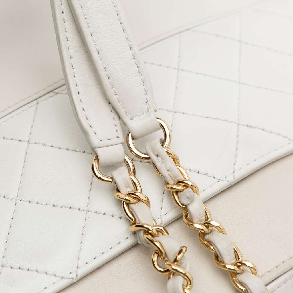 Chanel CC Quilted Lambskin Chain Crossbody - Image 12