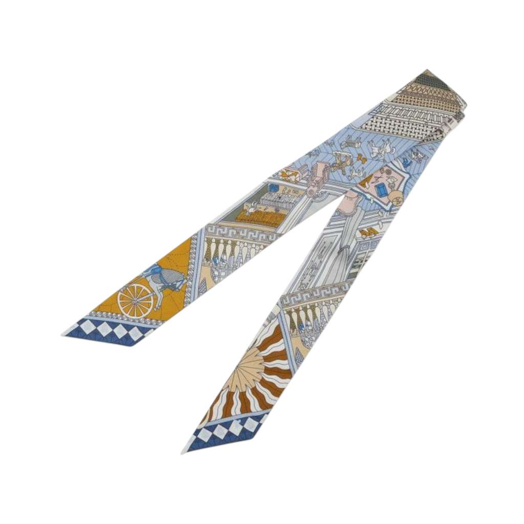 Hermès Objets de Curiosite Silk Twilly Scarf