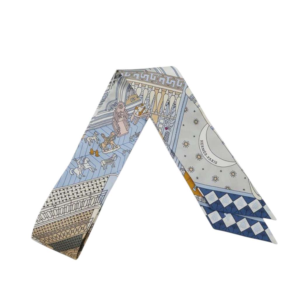 Hermès Objets de Curiosite Silk Twilly Scarf - Image 6