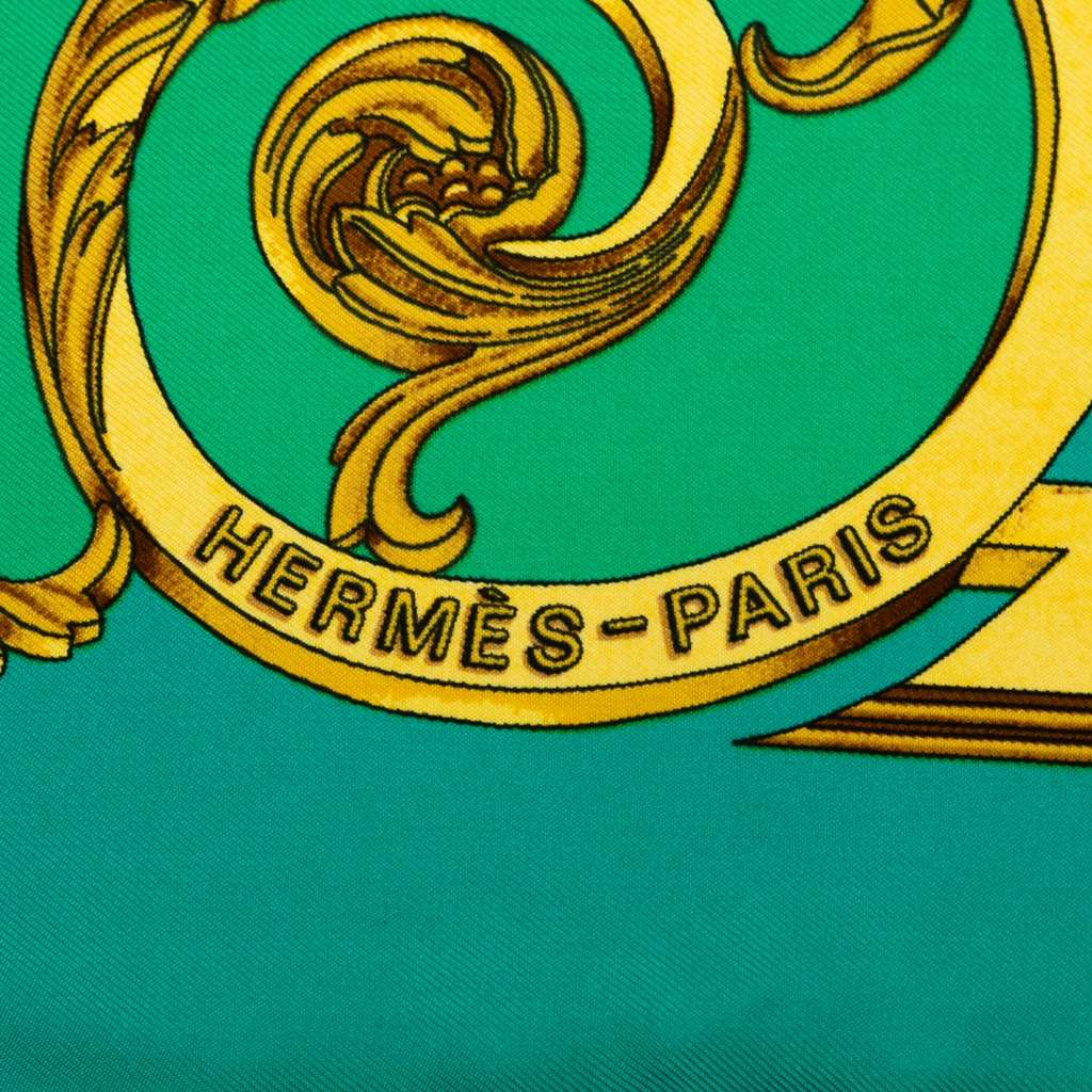 Hermès Les Tuileries Silk Scarf - Back view
