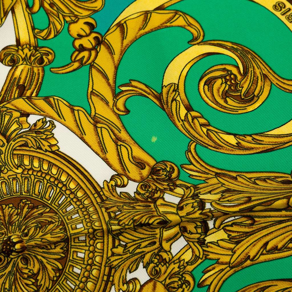 Hermès Les Tuileries Silk Scarf - Side view