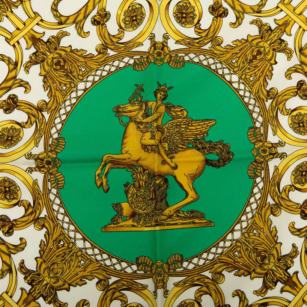Hermès Les Tuileries Silk Scarf - Detail 1