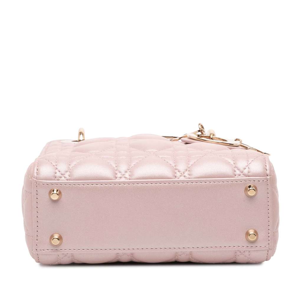 Dior Mini Lambskin Cannage Lady Dior - 3