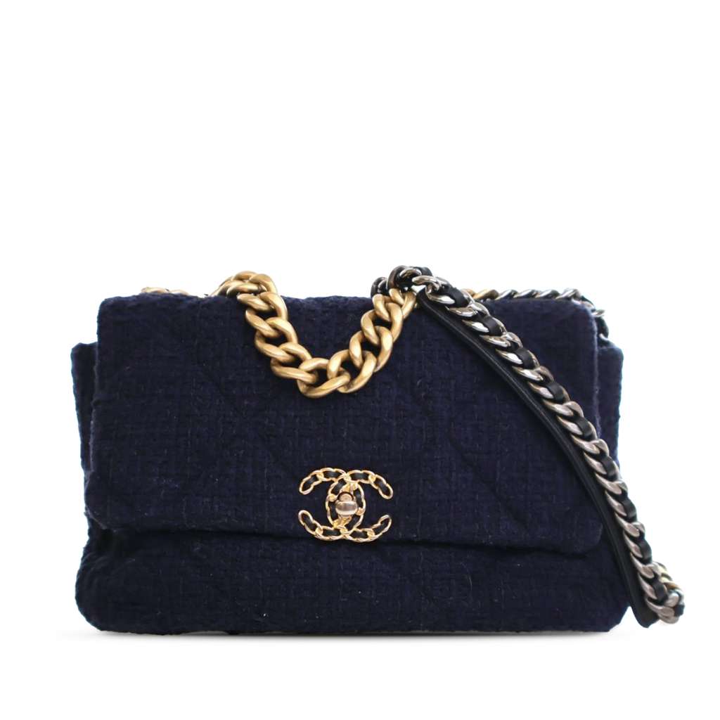 Chanel Large Tweed 19 Flap