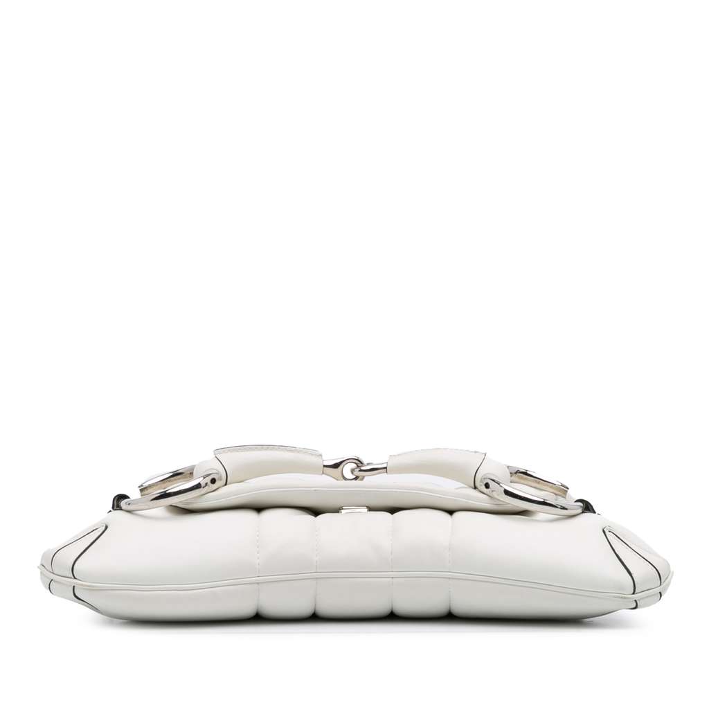 Gucci Small Leather Horsebit Chain Satchel - Image 6