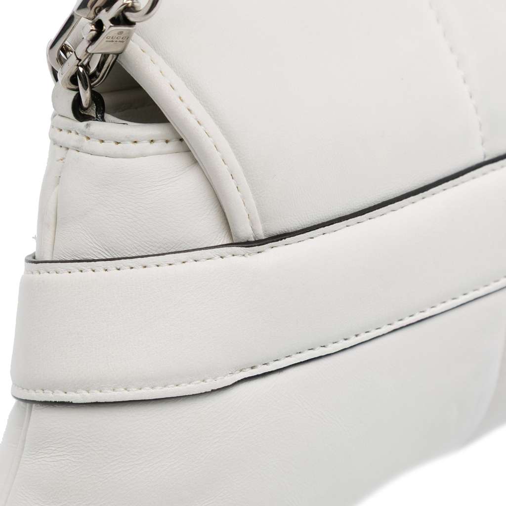 Gucci Small Leather Horsebit Chain Satchel - Image 10