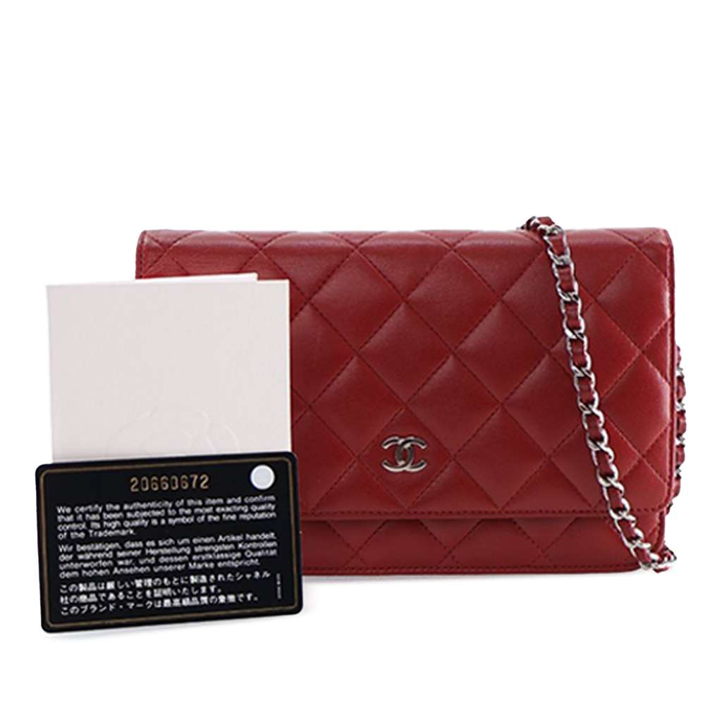 Chanel CC Quilted Lambskin Wallet on Chain - Image 16