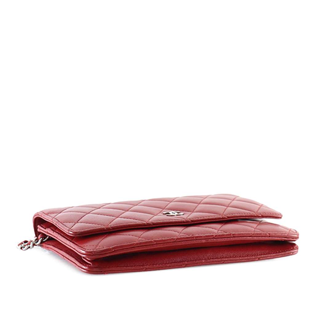 Chanel CC Quilted Lambskin Wallet on Chain - Image 12