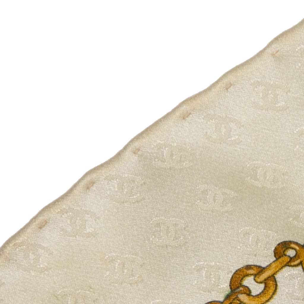 Chanel Jewelry Print Carre Silk Scarf - Detail 2
