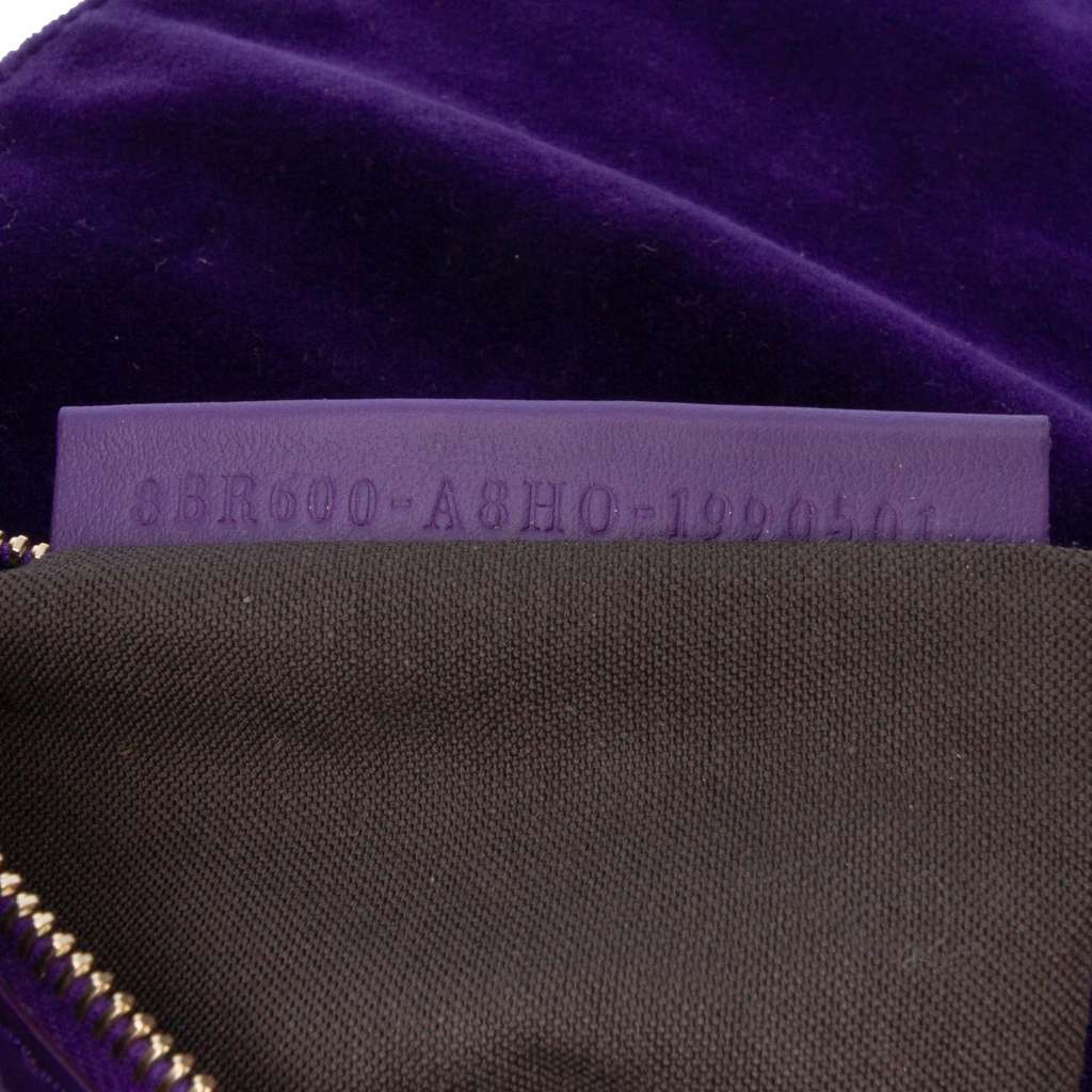 Fendi Zucca Embossed Velvet Baguette Satchel - Detail 1