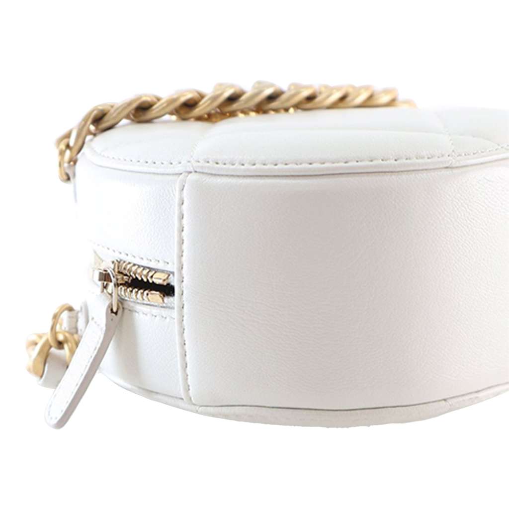 Chanel Lambskin 19 Round Clutch with Chain - Image 14
