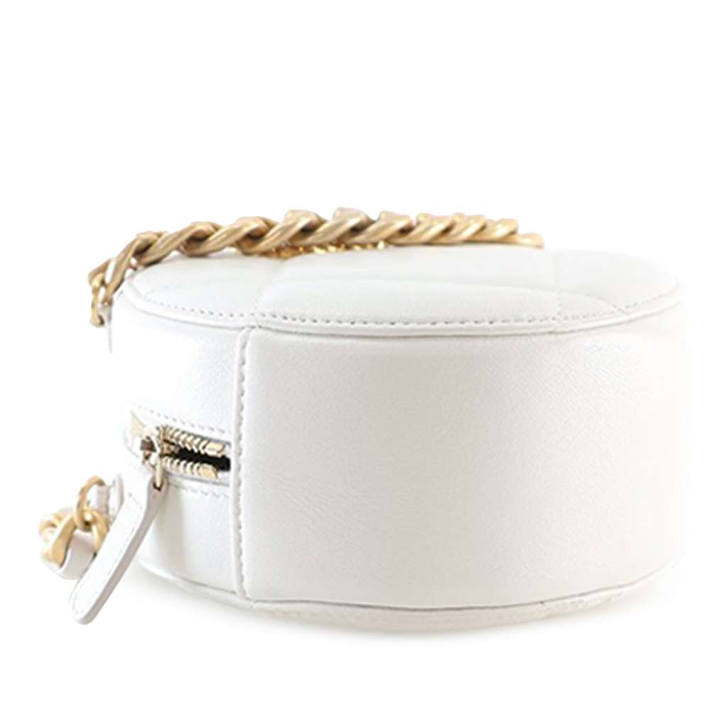 Chanel Lambskin 19 Round Clutch with Chain - Image 6