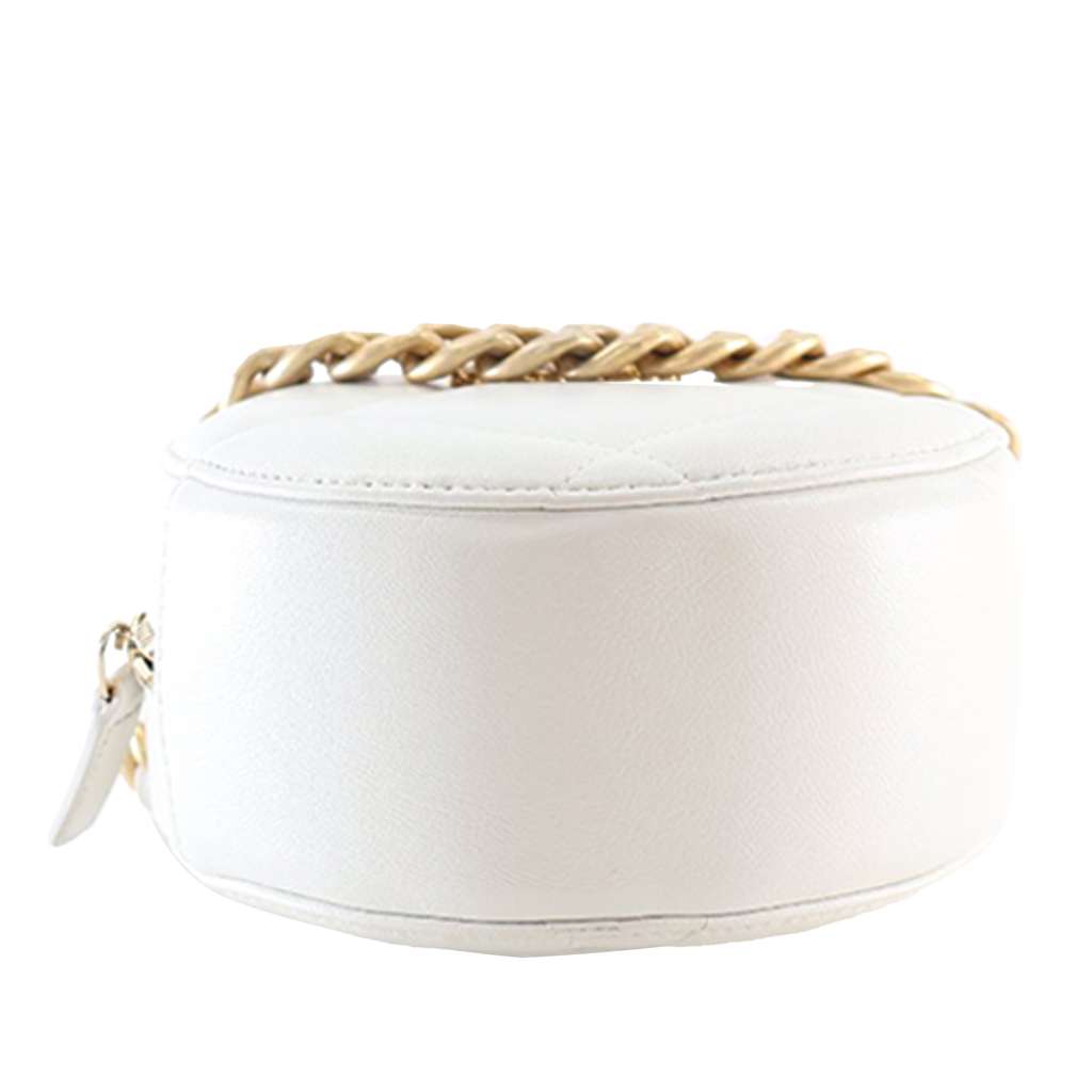 Chanel Lambskin 19 Round Clutch with Chain - Image 12