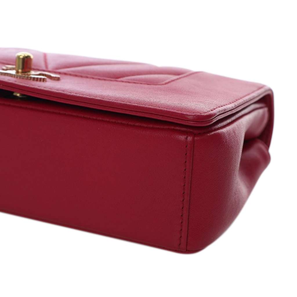 Chanel Mini Quilted Chevron Sheepskin Mademoiselle Vintage Flap - Image 14