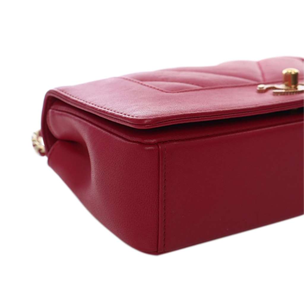 Chanel Mini Quilted Chevron Sheepskin Mademoiselle Vintage Flap - Image 15