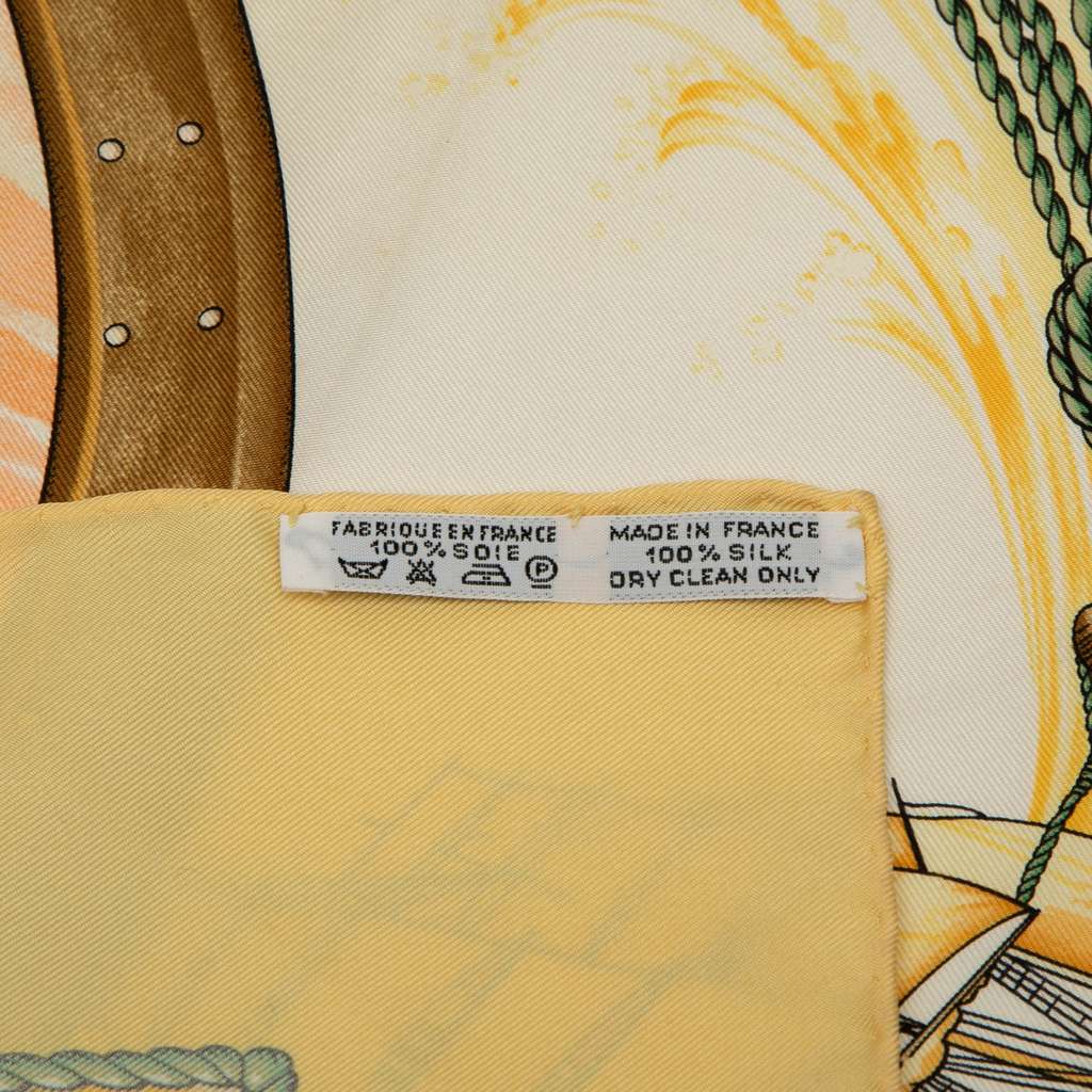 Hermès Vive le Vent Silk Scarf - Back view