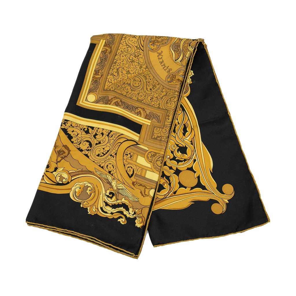 Hermès Le Mors a La Conetable Silk Twilly Scarf