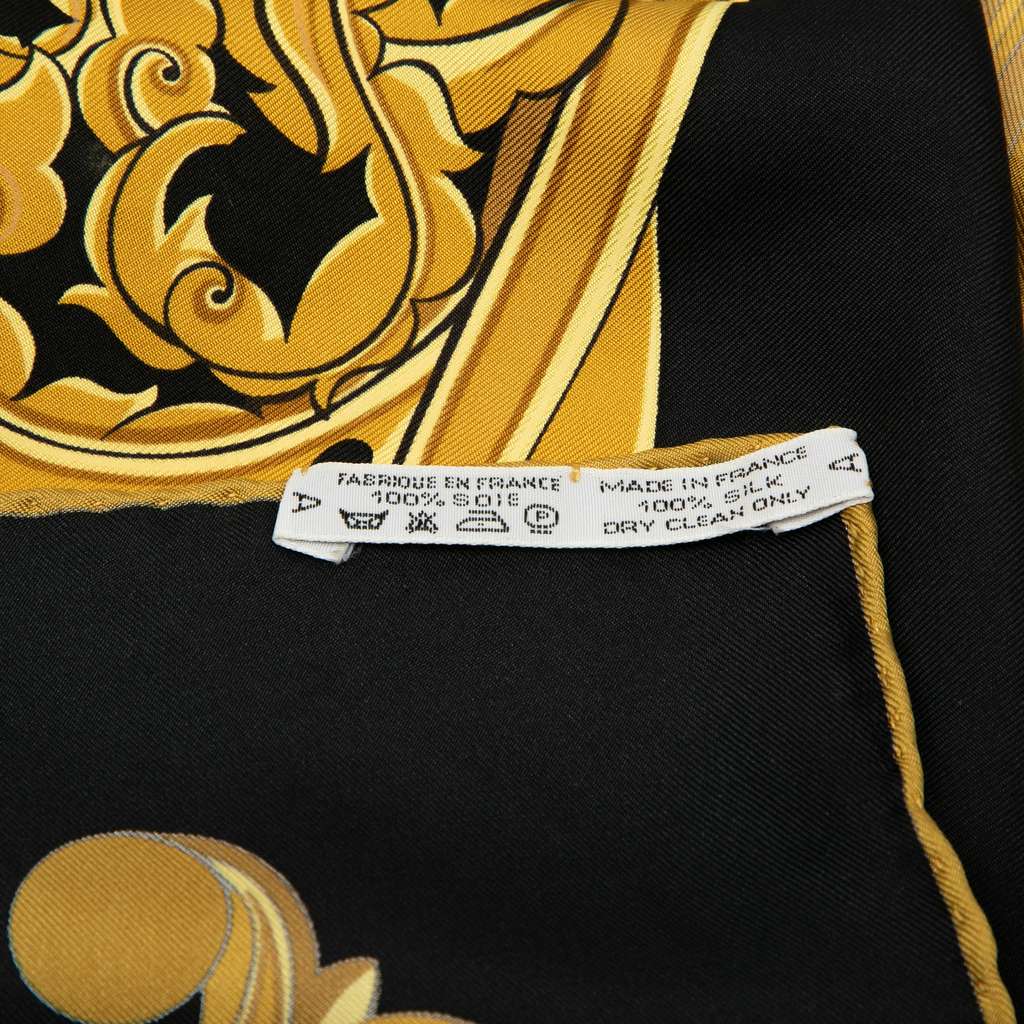 Hermès Le Mors a La Conetable Silk Twilly Scarf - Back view