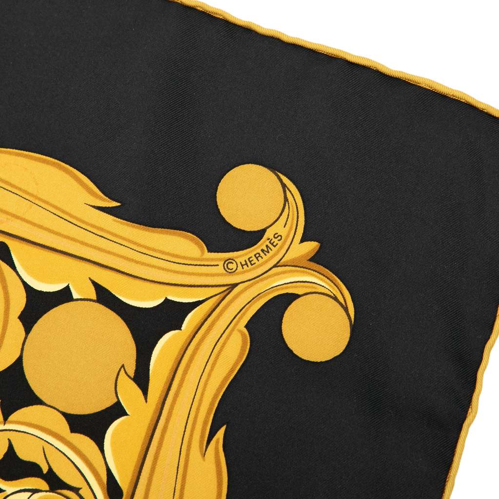 Hermès Le Mors a La Conetable Silk Twilly Scarf - Detail 1