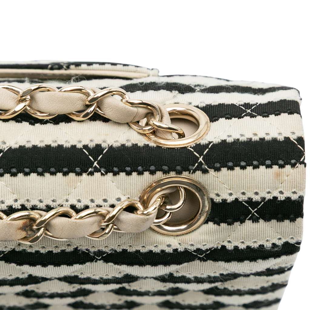 Chanel Medium Classic Jersey Coco Sailor Double Flap - Image 12