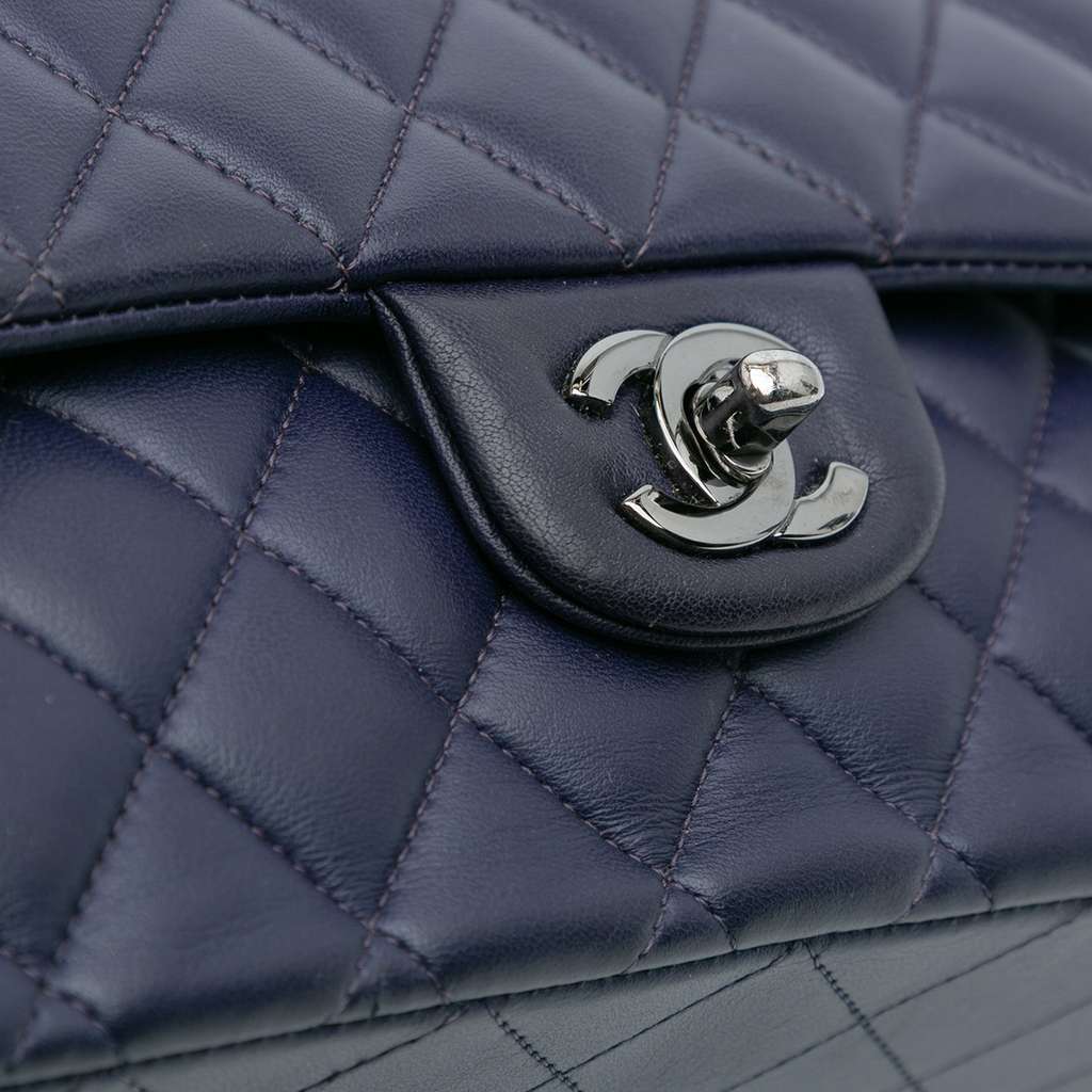 Chanel Medium Classic Lambskin Double Flap - Image 12