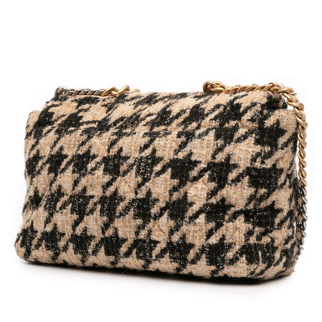 Chanel Maxi Tweed Houndstooth 19 Flap - 2