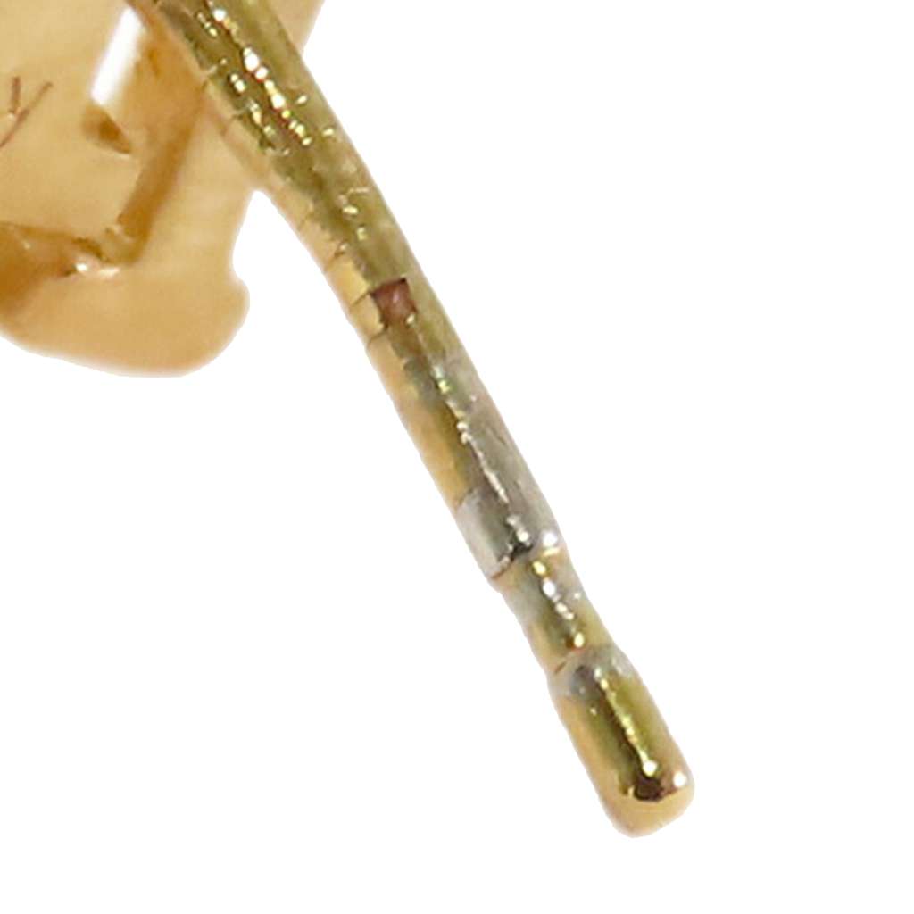 Louis Vuitton Gold Plated LV Iconic Flower Push Back Earrings - Detail 1