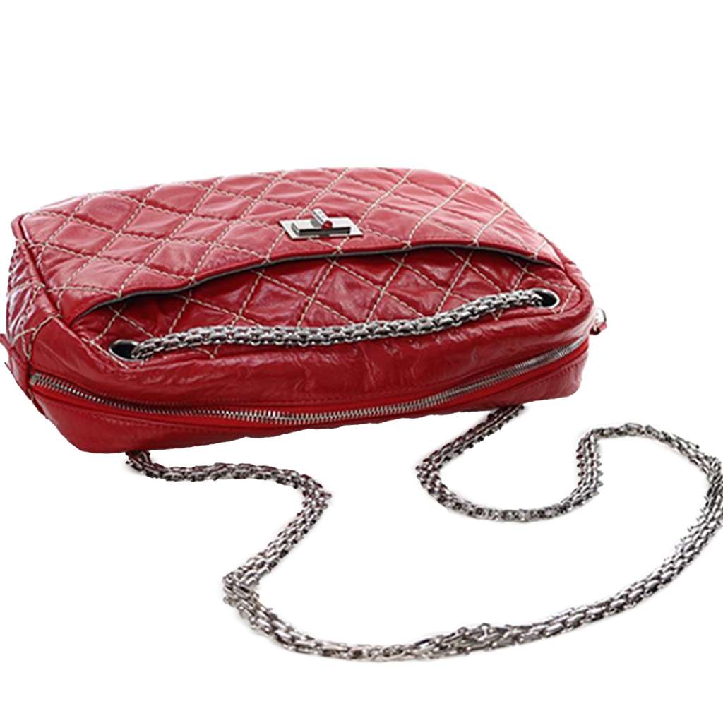 Chanel Medium Quilted Aged Calfskin Reissue Camera Bag - Image 15