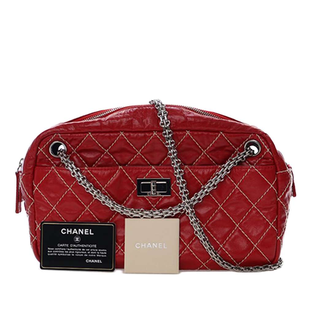 Chanel Medium Quilted Aged Calfskin Reissue Camera Bag - Image 17