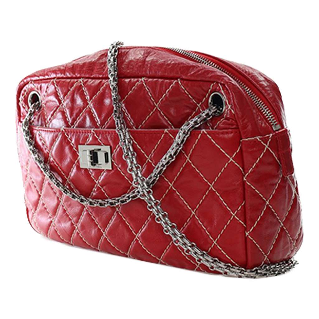 Chanel Medium Quilted Aged Calfskin Reissue Camera Bag - Image 6