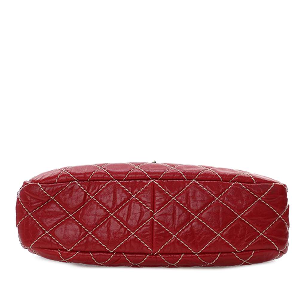Chanel Medium Quilted Aged Calfskin Reissue Camera Bag - Side view