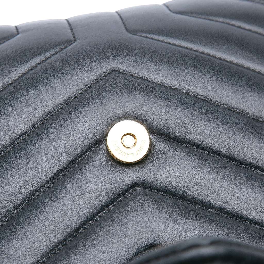 Saint Laurent Medium Matelasse Leather LouLou Shoulder Bag - Detail 2