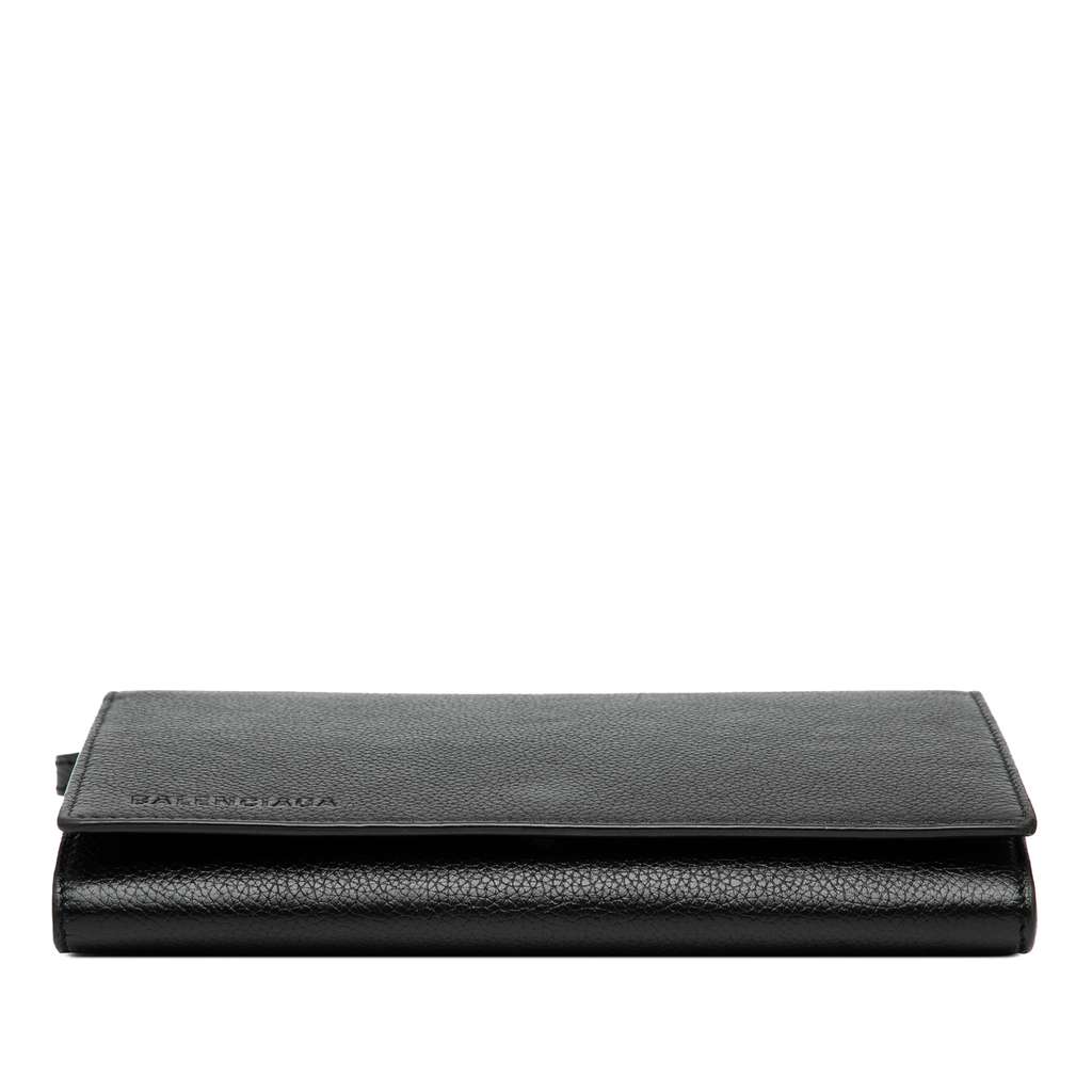 Balenciaga Small Leather Logo Flap Crossbody - Image 6