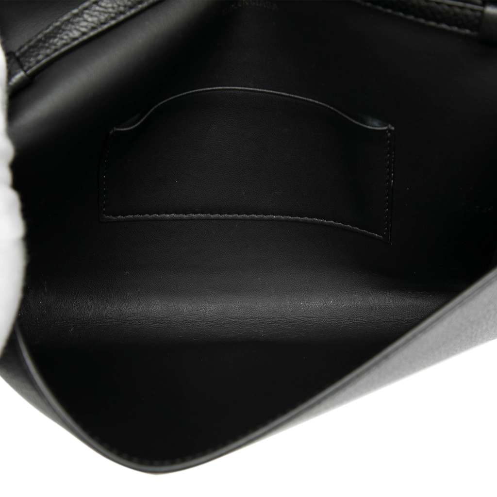 Balenciaga Small Leather Logo Flap Crossbody - 4