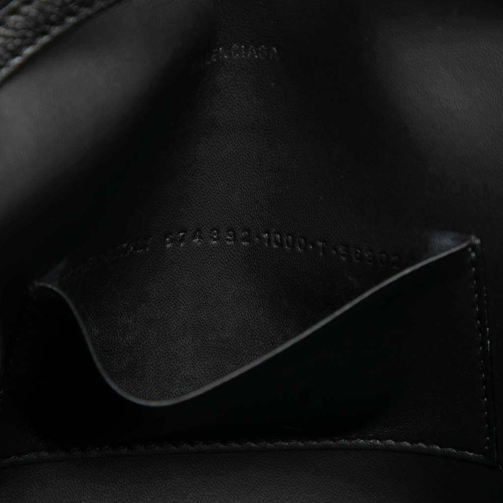 Balenciaga Small Leather Logo Flap Crossbody - Detail 1