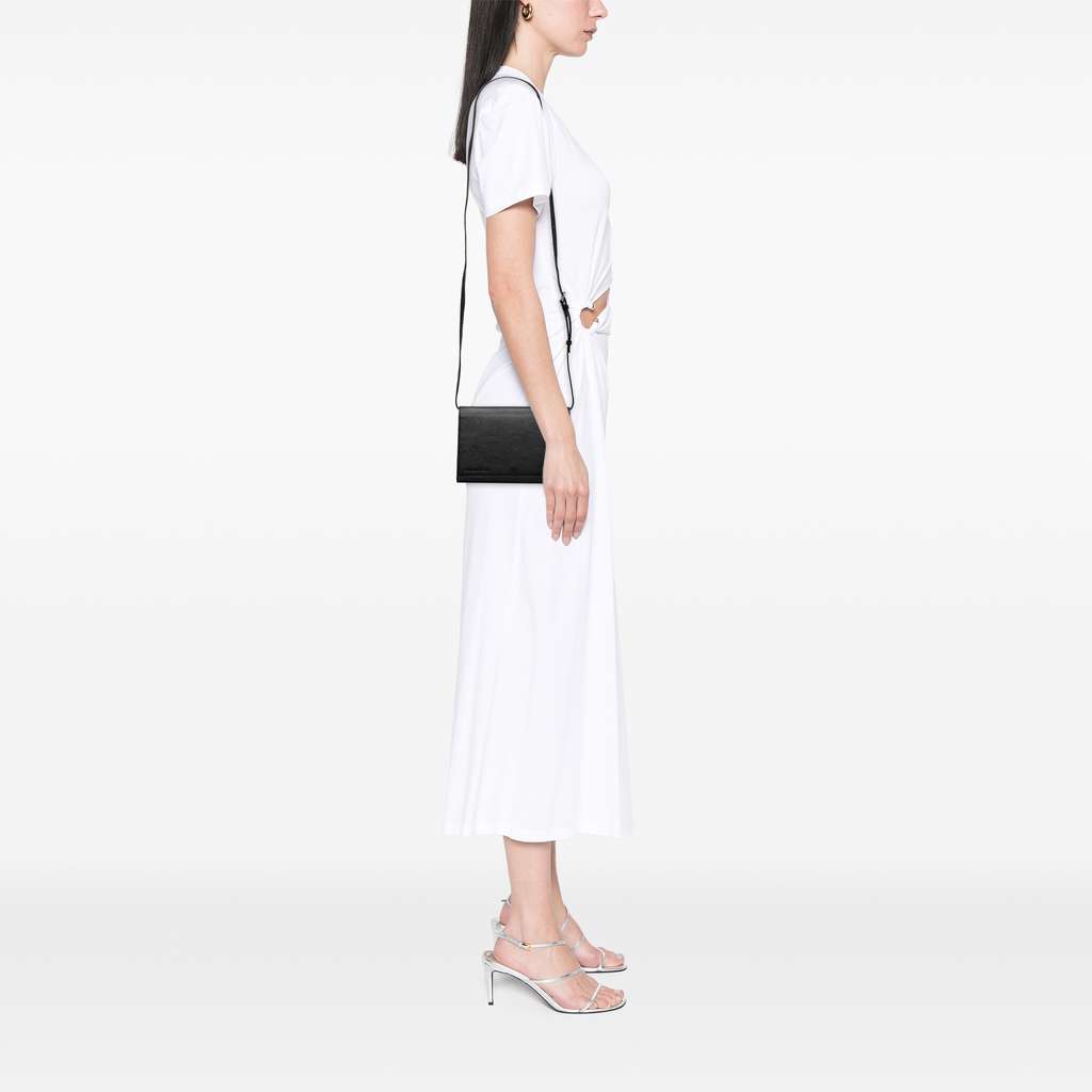 Balenciaga Small Leather Logo Flap Crossbody - Detail 2