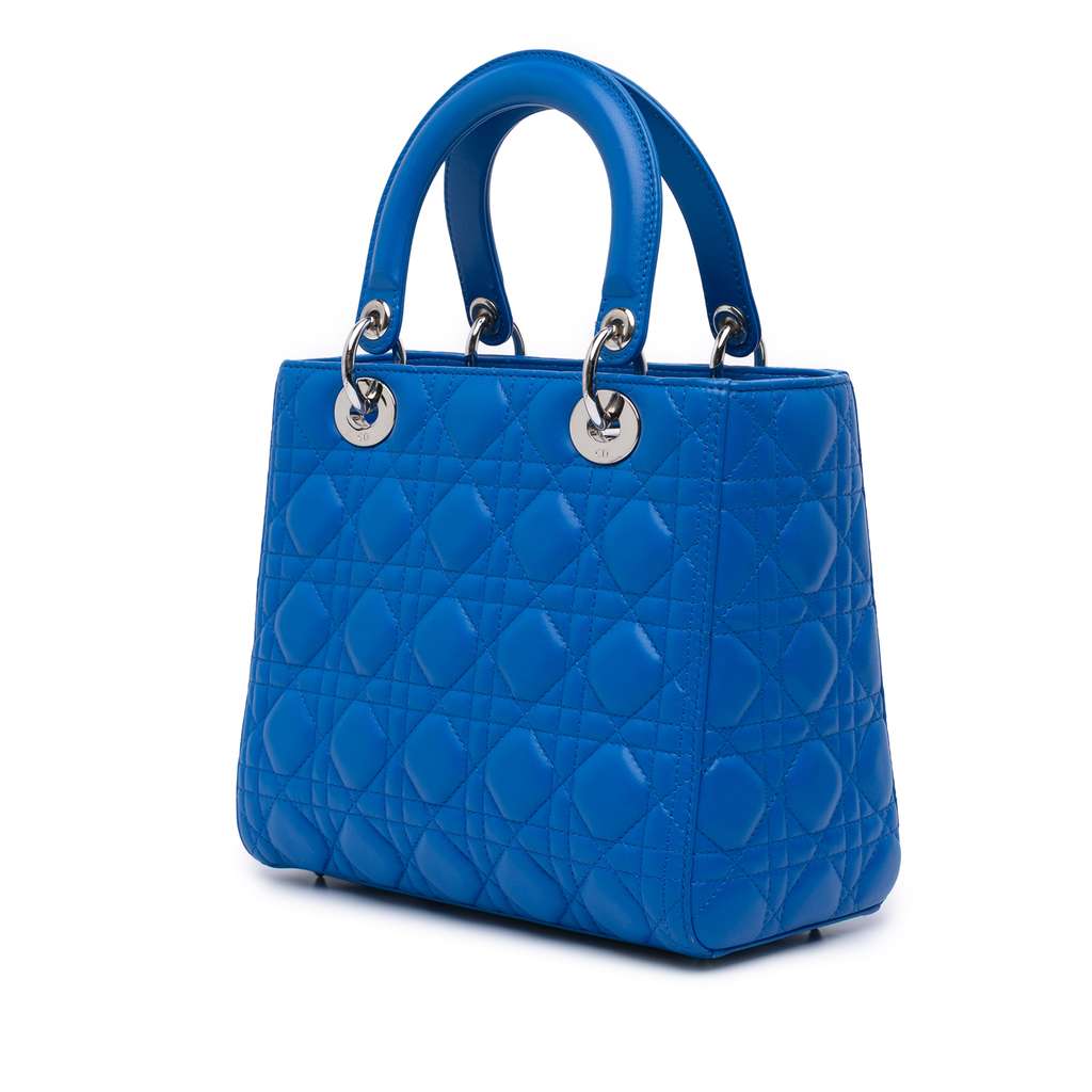 Dior Medium Lambskin Cannage Lady Dior - 2