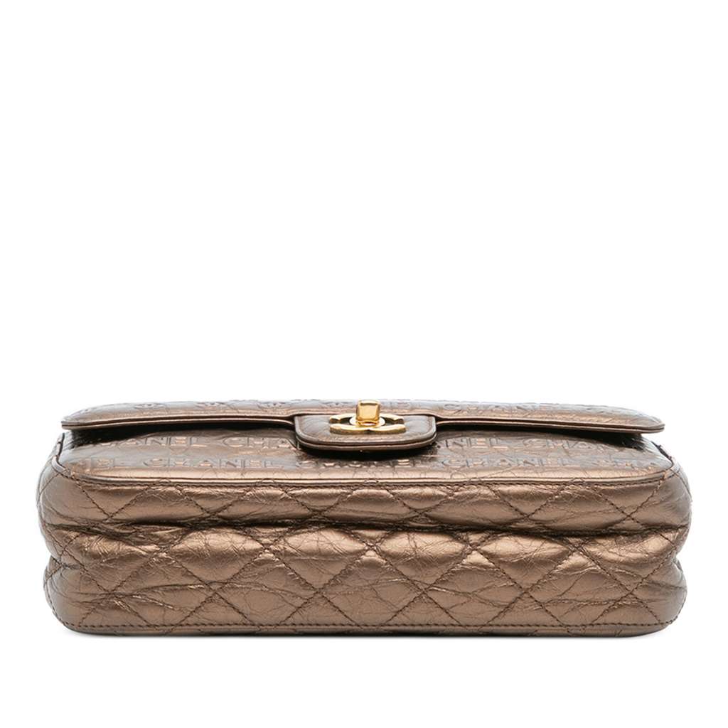 Chanel Paris Dallas Metallic Calfskin Embossed Logo Flap - 3