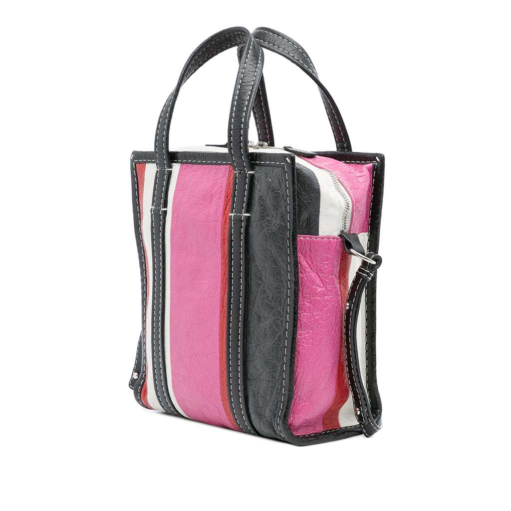 Balenciaga XS Lambskin Bazar Shopper Satchel - Back view