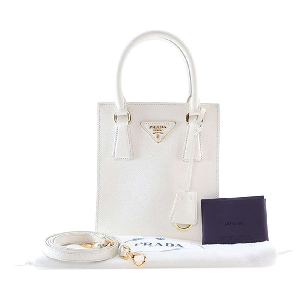 Prada Mini Saffiano Lux Tote - Image 15