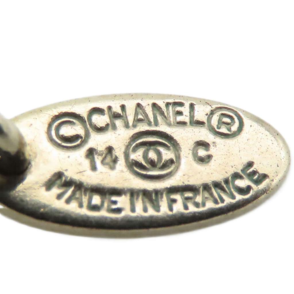 Chanel Gold Plated CC Resin Pearl Drop Pendant Necklace - 4