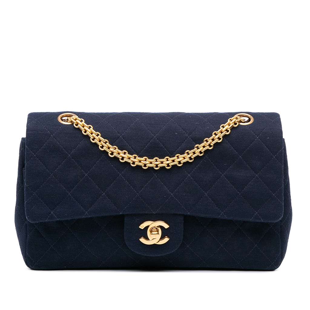 Chanel Medium Classic Jersey Double Flap