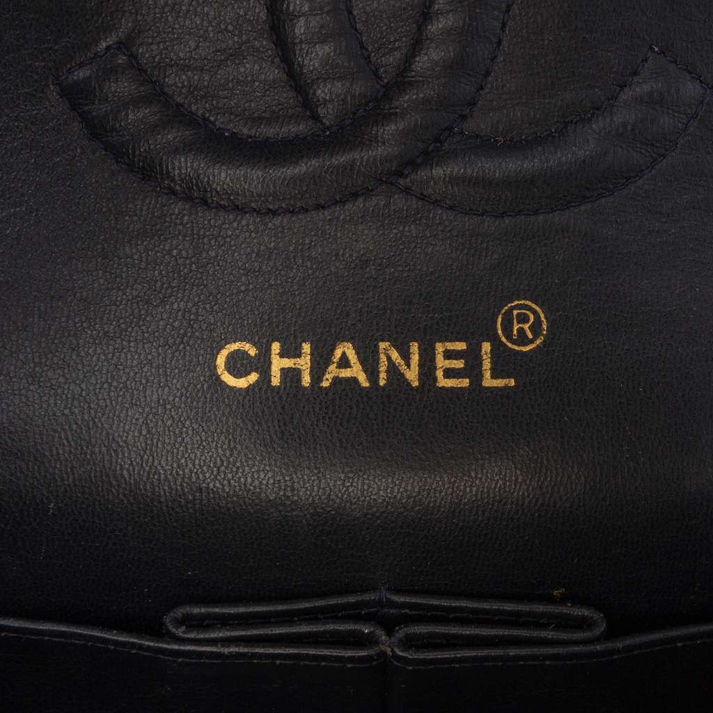 Chanel Medium Classic Jersey Double Flap - Side view