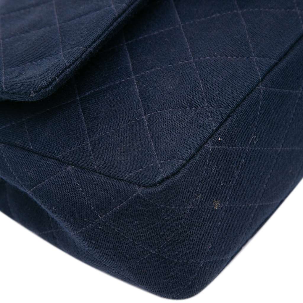 Chanel Medium Classic Jersey Double Flap - Image 11