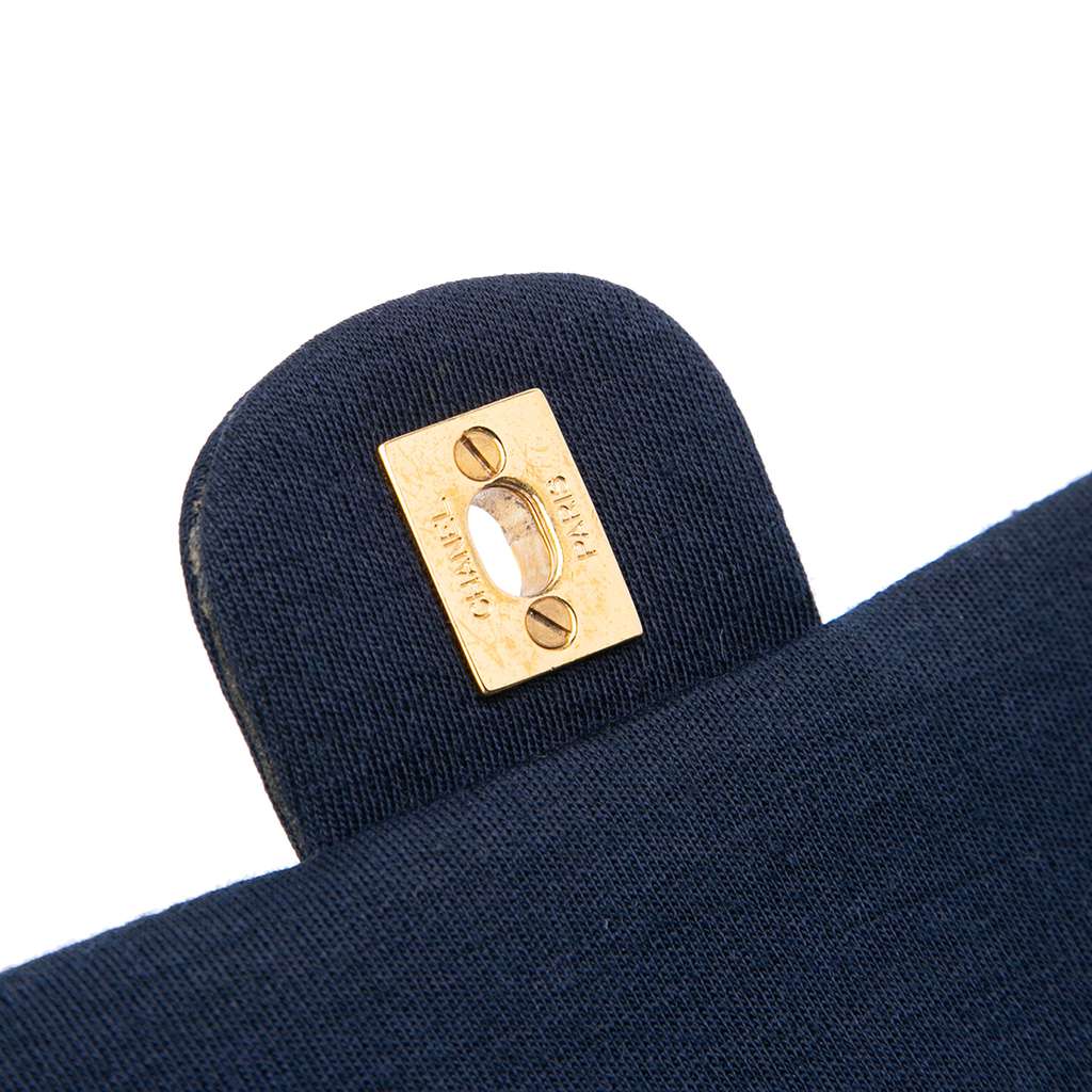 Chanel Medium Classic Jersey Double Flap - Image 12